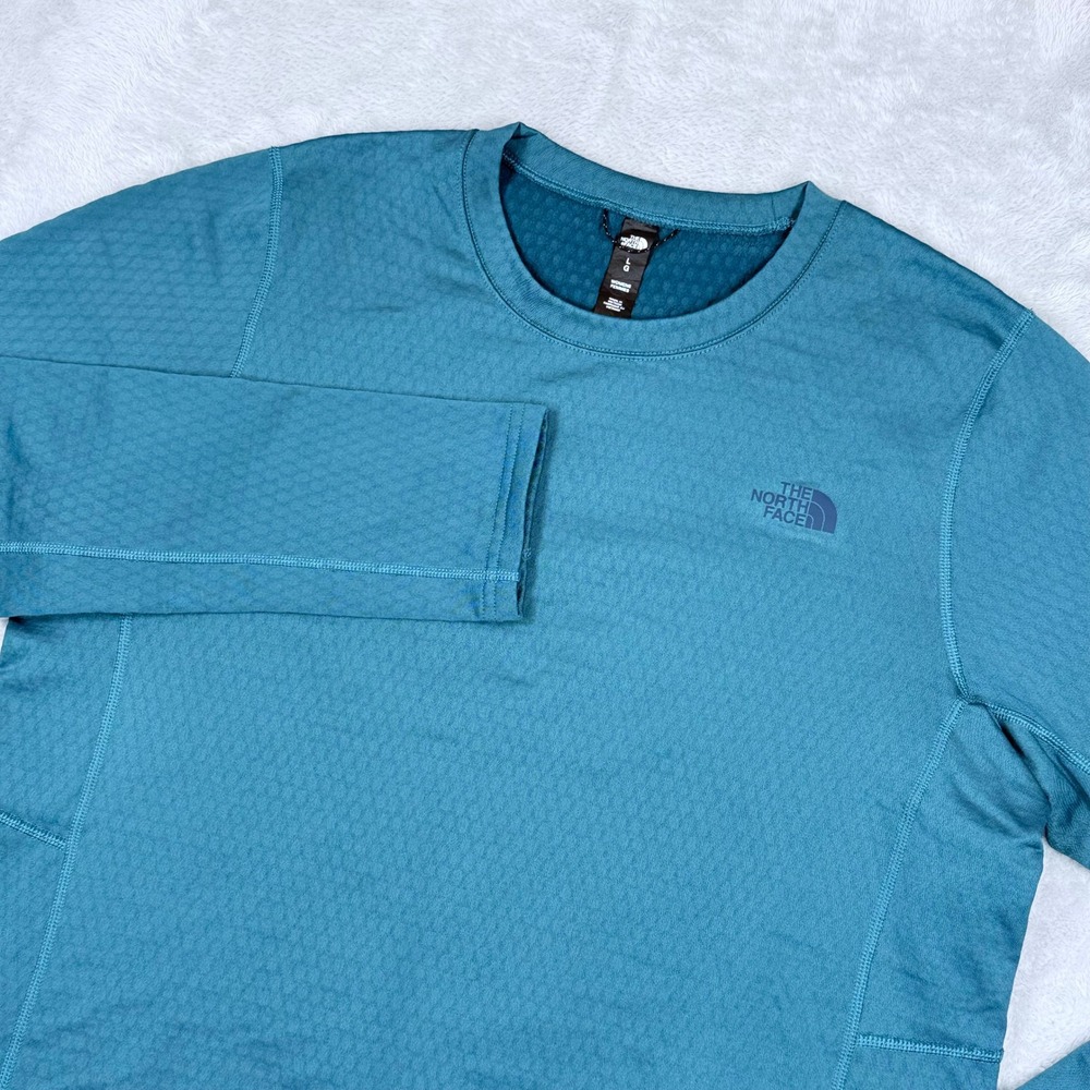 The North Face Ultra-Warm Poly Crew Womens Large Teal FlashDry Base Layer